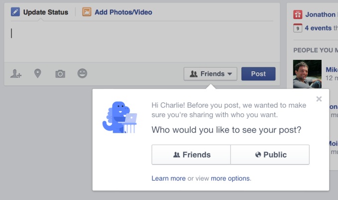 facebook compartir solo amigos