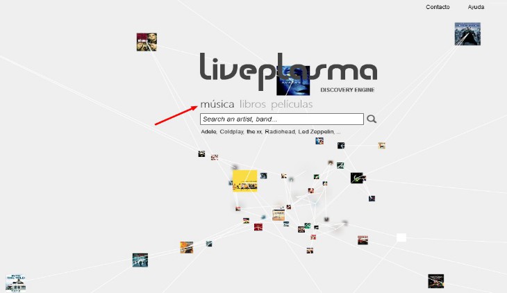 Liveplasma, un buscador de libros, música y películas - Nerdilandia