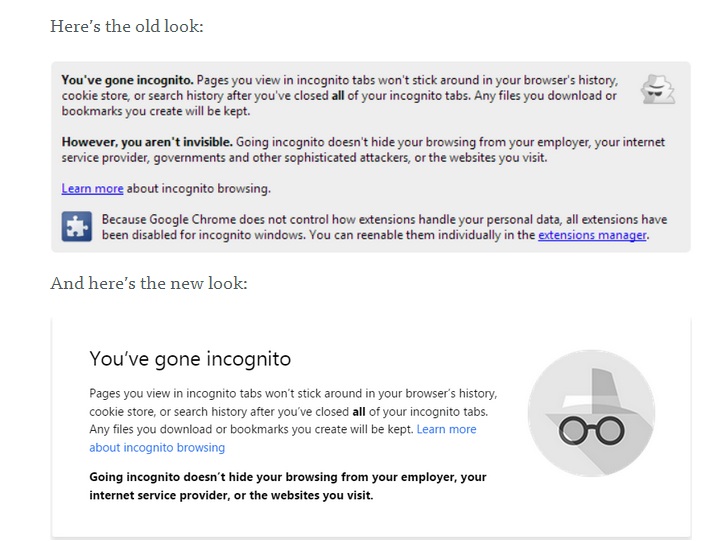 Chrome 36 Launches with New Incognito Design