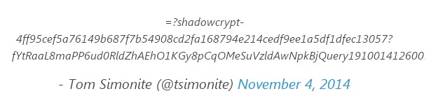 Chrome extension encrypts
