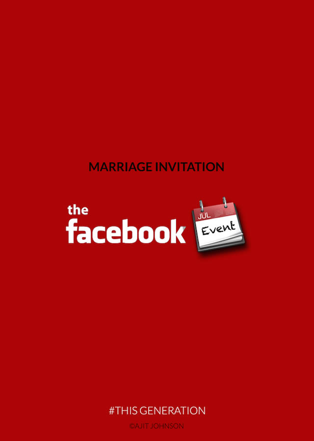 las invitaciones son de facebook