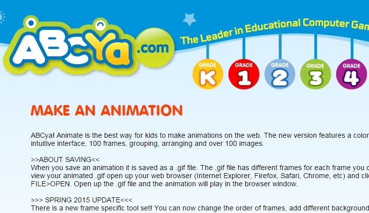 Create an animation online with ABCya Animate - Nerdilandia